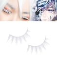 thumbnail image 1 of Pestañas Postizas Blancas Cosplay Maquillaje Pestañas Postizas Fiesta De Disfraces Pestañas Eigraketly CE008243-01, 1 of 5