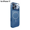 thumbnail image 1 of for 17 Pro Max Case-Heavy Duty Clear Case with Camera Lens Protection,Compatible Magnetic Design,Translucent Matte Finish,Anti-Fingerprint,Slim Rugged Phone Cover (2025 Model, Black), 1 of 8