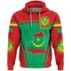 thumbnail image 2 of Sudadera con capucha con estampado de la bandera de Mauritania y el emblema nacional de MR para hombre, ropa informal, sudadera deportiva para niño y niña, 2 of 5