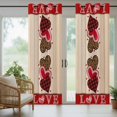 thumbnail image 5 of Outdoor Curtains for Patio Waterproof, Valentine's Day Outdoor Privacy Panels Grommet, Valentines Leopards Plaid Love Hearts Blackout Outside Curtains for Porch/Cabana/Pergola/Gazebo 54"x84", 1 Panel, 5 of 8
