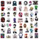 thumbnail image 3 of Paquete de pegatinas Hunters Hunterss Anime, vinilo impermeable, 50 unidades, 3 of 3