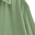 thumbnail image 6 of Scyoekwg Long Sleeve Tops for Women Lapel Button Business Casual Dress Shirts Fall Tops Trendy Solid Color Lightweight Dressy Casual Blouses Pullover (Mint Green,S), 6 of 6