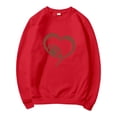 thumbnail image 3 of Sweat à Capuche Sans Capuche pour Femmes Imprimé Football Surdimensionné – Col Rond Décontracté pour Usage Quotidien et Activités Sportives, 3 of 3