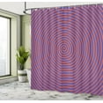 thumbnail image 5 of Ambesonne Psychedelic Shower Curtain, Hypnotic Spiral, 69"Wx84"L, Violet Orange, 5 of 5