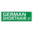 thumbnail image 1 of Plastic Street Signs: GERMAN SHORTHAIR STREET (SHORT HAIR) | Dogs, Gifts, 1 of 1