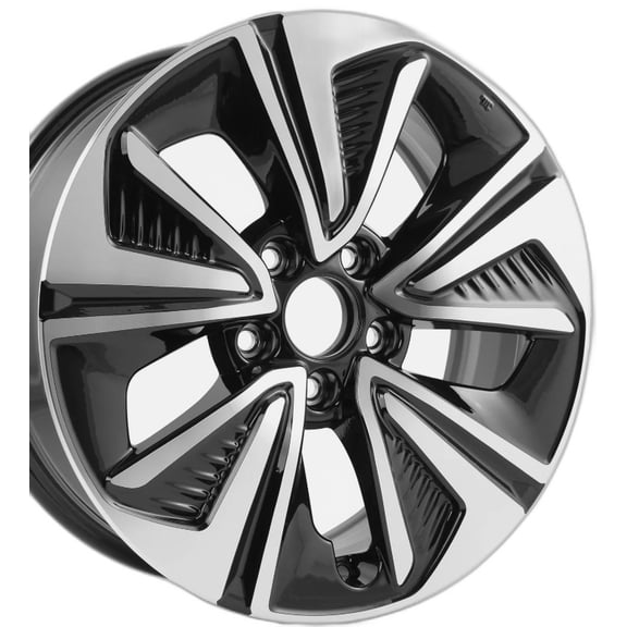 2016-2019 Honda Civic Sedan New 17" Machined Black Replacement Wheel Rim