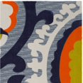 thumbnail image 3 of Safavieh Cedar Brook 6' X 9' Hand Loomed Cotton Rug in Blue and Orange, 3 of 3