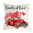 Set of 4 Valentine's Day Throw Pillow Cases Decorative Cushion Covers
