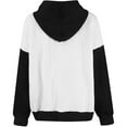 thumbnail image 4 of UYISJ Women's Fall Winter Hoodies Waffle Knit Color Block Sweatshirt Long Sleeve Drawstring Casual Lightweight Pullover Tops L, 4 of 5