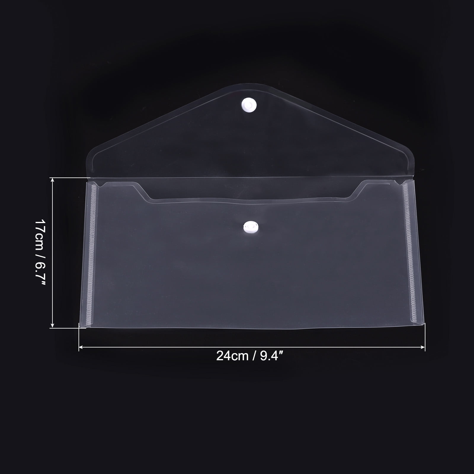 Unique Bargains File Folder Plastic Envelopes Document Organizer Clear