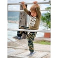 thumbnail image 2 of CARETOO Toddler Boy Outfit Camouflage Boys Clothes Sets 2Pcs Infant Toddler Outfit Letter Casual Hoodie Cotton Fabric Pants Set 1-5T, 2 of 11