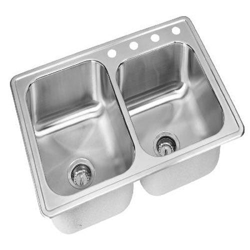 ELKAY SALES INC SINKS NLB2504 Double Off Deck Sink