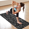 thumbnail image 6 of Math Equations Chemistry Lab Black Pattern Hot Yoga Mat Towel Non Slip for Hot Yoga - Quick-Drying Yoga Mat Cover with 4 Corner Pockets with Travel Bag - Hot Yoga Towel Non Slip 70"x26", 6 of 6