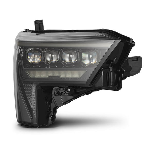 AlphaRex NOVA-Series Headlights for 22-23 Toyota Tundra - Alpha-Black with Amber DRL