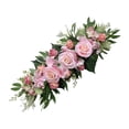 thumbnail image 1 of Arco de boda artificial Garland de flores de flores, decoración floral de bienvenida Arreglo floral, botín de flores para la fiesta de la pared del Rosa oscuro, 1 of 8