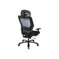 thumbnail image 2 of Space Seating 63 Series Grande Taille et Haute - Chaise - Accoudoirs - en Forme de T - Inclinaison - Pivotante - Maille - Noir, 2 of 3