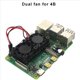 thumbnail image 5 of 3X Ventilador Doble con Disipador de Enfriador de Ventiladores de Enfriamiento Doble Definitivo para 4B, 5 of 6