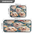 thumbnail image 4 of Kitchen Rugs and Mats【2 PCS】Non Skid Dogs and Flowers Creative Kitchen Mat, 4 of 7