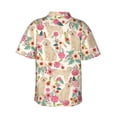 thumbnail image 4 of Golden Retriever Floral Dogs Men'S 3d Print Casual Button Down Shirts, Novelty Hawaiian Short Sleeves Xl, 4 of 7