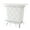 White, variant on Contemporary Style Leatherette Padded Bar Table With Button Tufting, Black