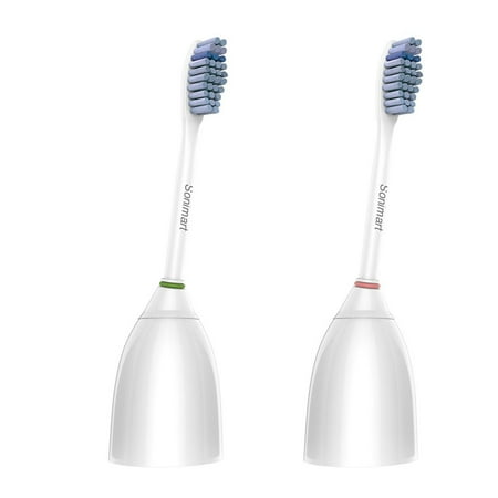 Sonicare Elite - Sonimart Sensitive Replacement Toothbrush Heads for Philips Sonicare e-Series HX7052, 2 pack, fits Essence, Advance, CleanCare, Elite, and Xtreme