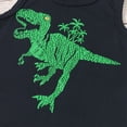 thumbnail image 4 of UAYOTSE Toddler Boys Baby Kids Girls Summer Dinosaur Vest+Shorts Outfit Set Clothes,Sizes 4-5 Years, 4 of 7