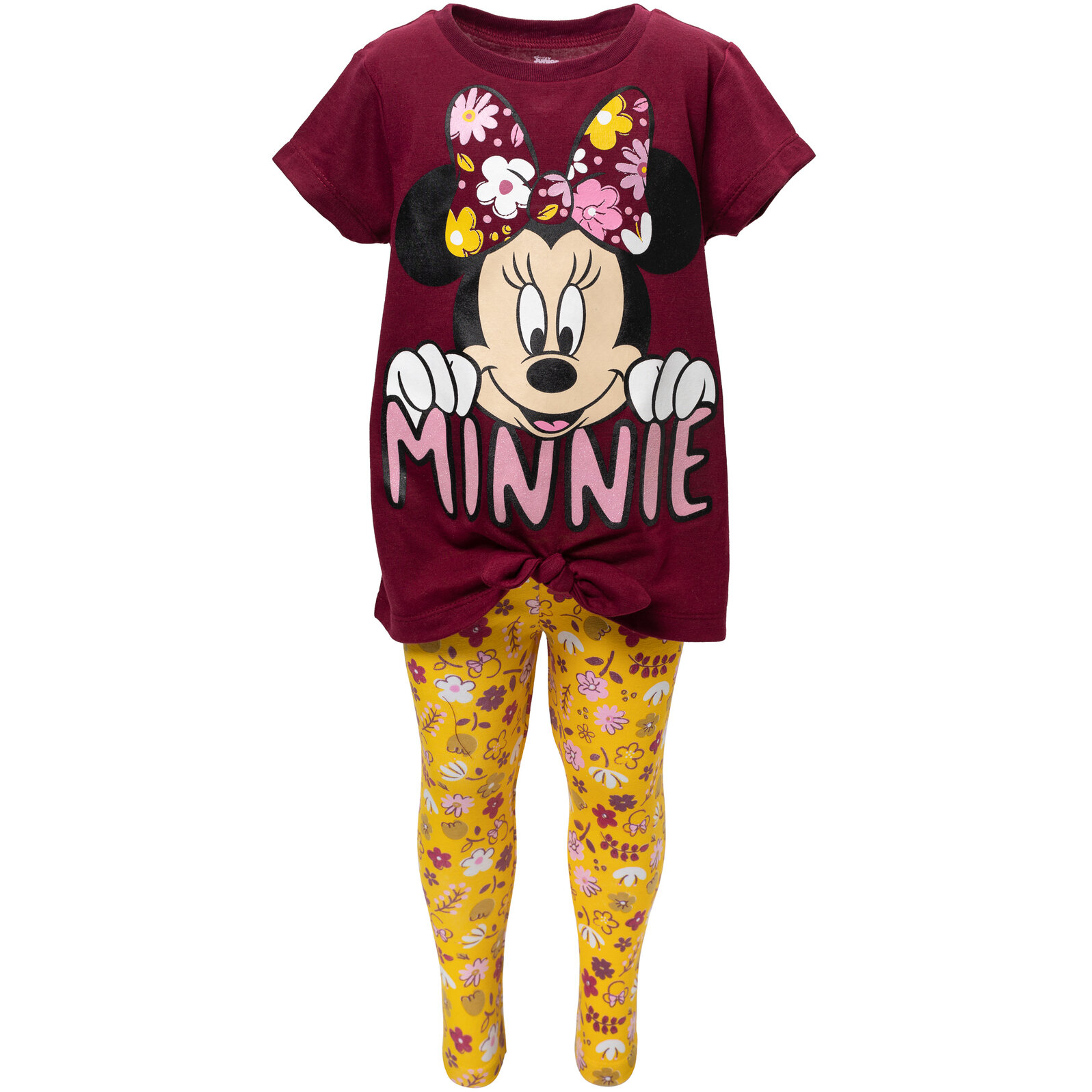 Disney Minnie Mouse Little Girls T-Shirt and Leggings Outfit Set Infant to Little Kid - image 3 of 5