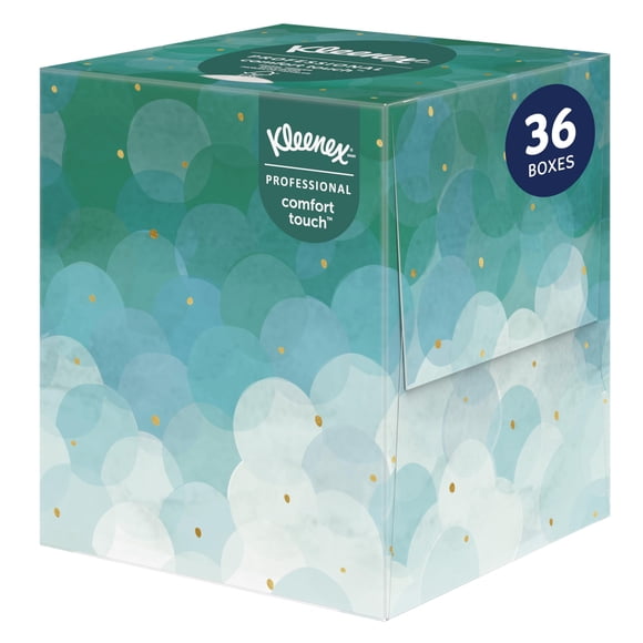 Pañuelos faciales Kleenex Professional de 2 capas, 90 pañuelos por caja, 36 unidades
