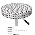 thumbnail image 4 of Balery Airplane Fundas de asiento para taburete de bar redondo de tela de terciopelo ajustables que protegen de arañazos y manchas para sillas de 14 a 17 pulgadas.-14 inch, 4 of 7