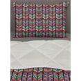 thumbnail image 3 of Abstract Comforter & Sham Bedding Set, Watercolor Style Colorful Rainbow Leaf Like Modern Design with Black Lines Arwork, 3 pcs Duvet Set Microfiber Filling Quilt, 5 Sizes, Multicolor, by Ambesonne, 3 of 4