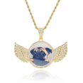 thumbnail image 5 of Classic Picture Neck for Men Women Copper Angel Wing Photo Chain Pendant for, 5 of 10