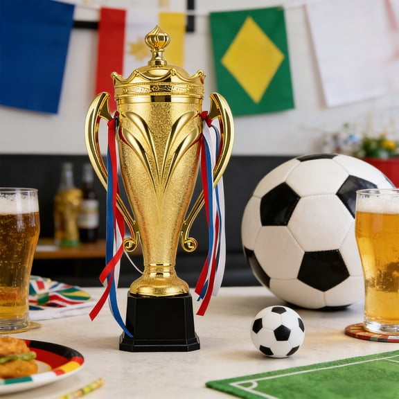 Large Trophy Cup, Gold Trophy Award Cup for Sports, Tournaments, Competitions, 1st Place Award, Ceremony Celebration Party Gift, 11.5 inches