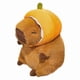 thumbnail image 1 of Plush Capybara Pillow Soft Comfortable Stuffed Toy with Brown Faux Fur Perfect for Children, 1 of 5