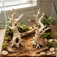 thumbnail image 2 of Resin Reptile Terrarium Hideout Ornament - Tree Branch Climbing Decor for Gecko Lizard Spider Tank White, 2 of 2