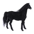 thumbnail image 3 of Juguete de suaves para y adultos, modelo de caballo de peluche coleccionable, juguetes educativos, suministros para fiestas Negro Baoblaze Caballo de simulación, 3 of 7