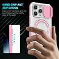 thumbnail image 3 of K-Lion for iPhone 15 Pro Max Case with Screen Protector,Mag Safe Magnetic Ring Holder Stand Shockproof Protective Case Military Grade Drop Protection Bumper Cover Case for iPhone 15 Pro MaWhite + Pink, 3 of 10