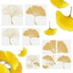 thumbnail image 1 of 9 plantillas reutilizables de plástico con forma de hoja de ginkgo para pared. Tamaños: grande, mediano y pequeño., 1 of 9