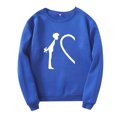 thumbnail image 1 of TIWEKE Couple Unisexe Imprimé Plus Velours Manches Longues Col Rond Chandail Chandail en Molleton Haut pour Tenue Décontractée, Taille g, 1 of 2