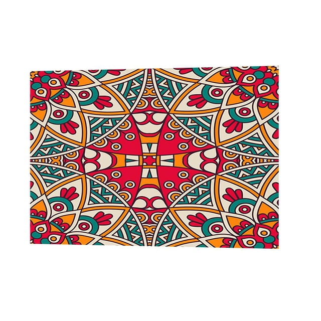 Mantel Rectangular Baoblaze Estilo 12 Bohemia Rojo 140 x 200 cm