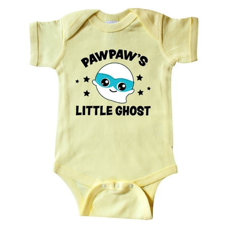 

Inktastic Cute Pawpaw s Little Ghost with Stars Gift Baby Boy or Baby Girl Bodysuit