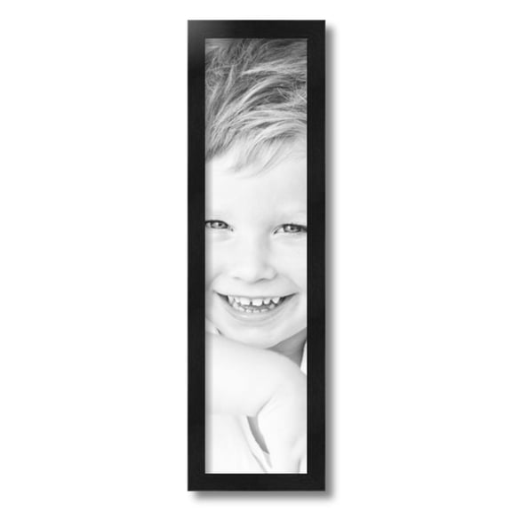 ArtToFrames 6" x 24" Black Picture Frame, 6x24 inch Black Wood Poster Frame (WOM-5141)