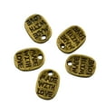 thumbnail image 2 of Granos Ovados De Bronce De Hechos Con De Amor Para Joyería DIY Que Hace El Paquete De 50 Encantos ovados de bronce BLESIY Bronce colgantes del encanto, 2 of 3