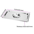 thumbnail image 5 of KOHAND 6 Pack 1/3 Size Stainless Steel Steam Table Pan Lid, Hotel Pan Cover, Solid Steam Pans Cover with Handle, 1/3 Food Pan Lids for Steam Food Pan, 5 of 5