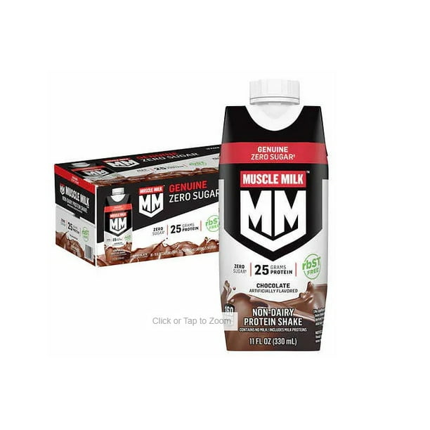 Muscle Milk Genuine Protein Shake Chocolate, 11 fl oz, 18count