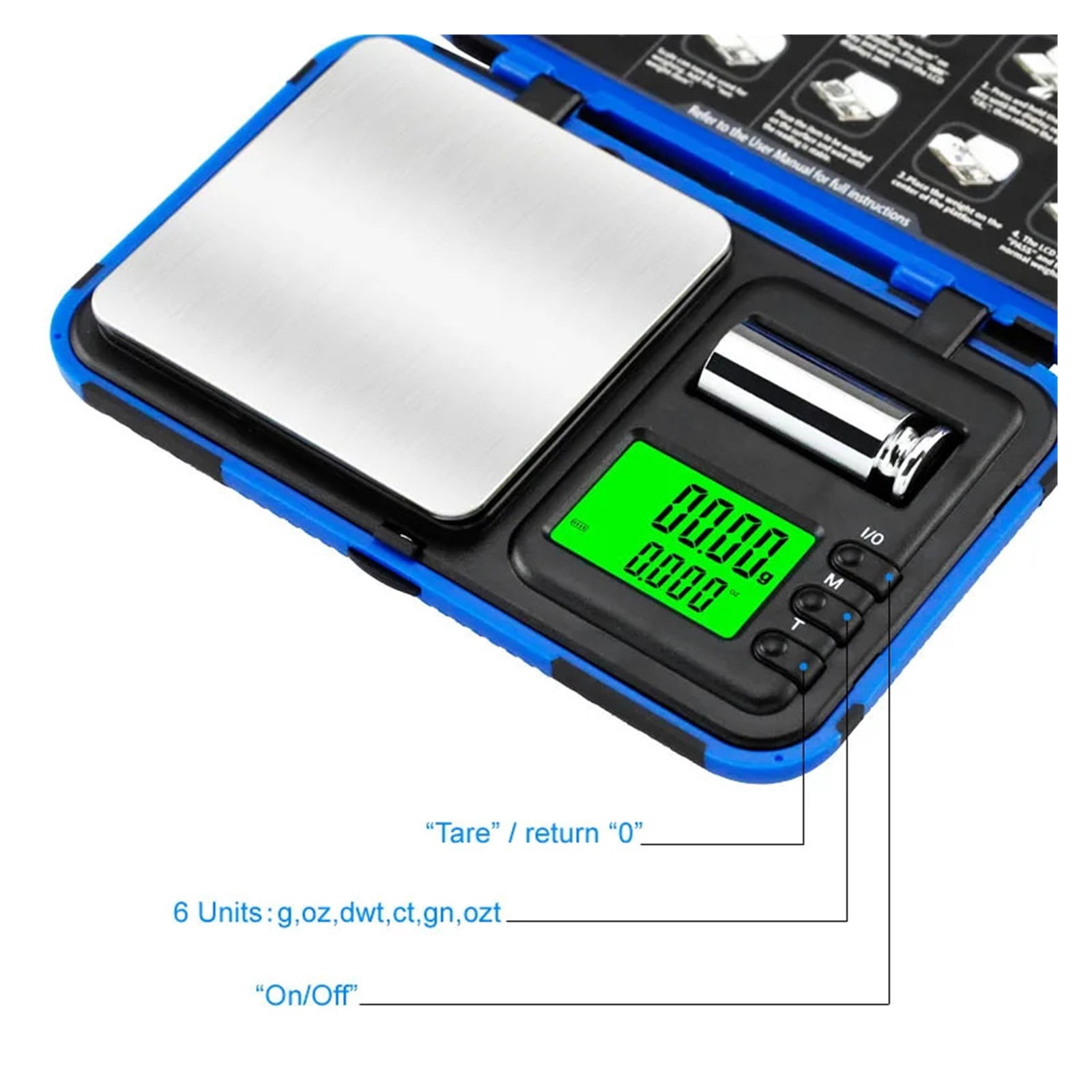 High Precision Electronic Digital Scale, Weight Balance For Gold Silver 0.01g, Accurate Jewelry Pocket Scale