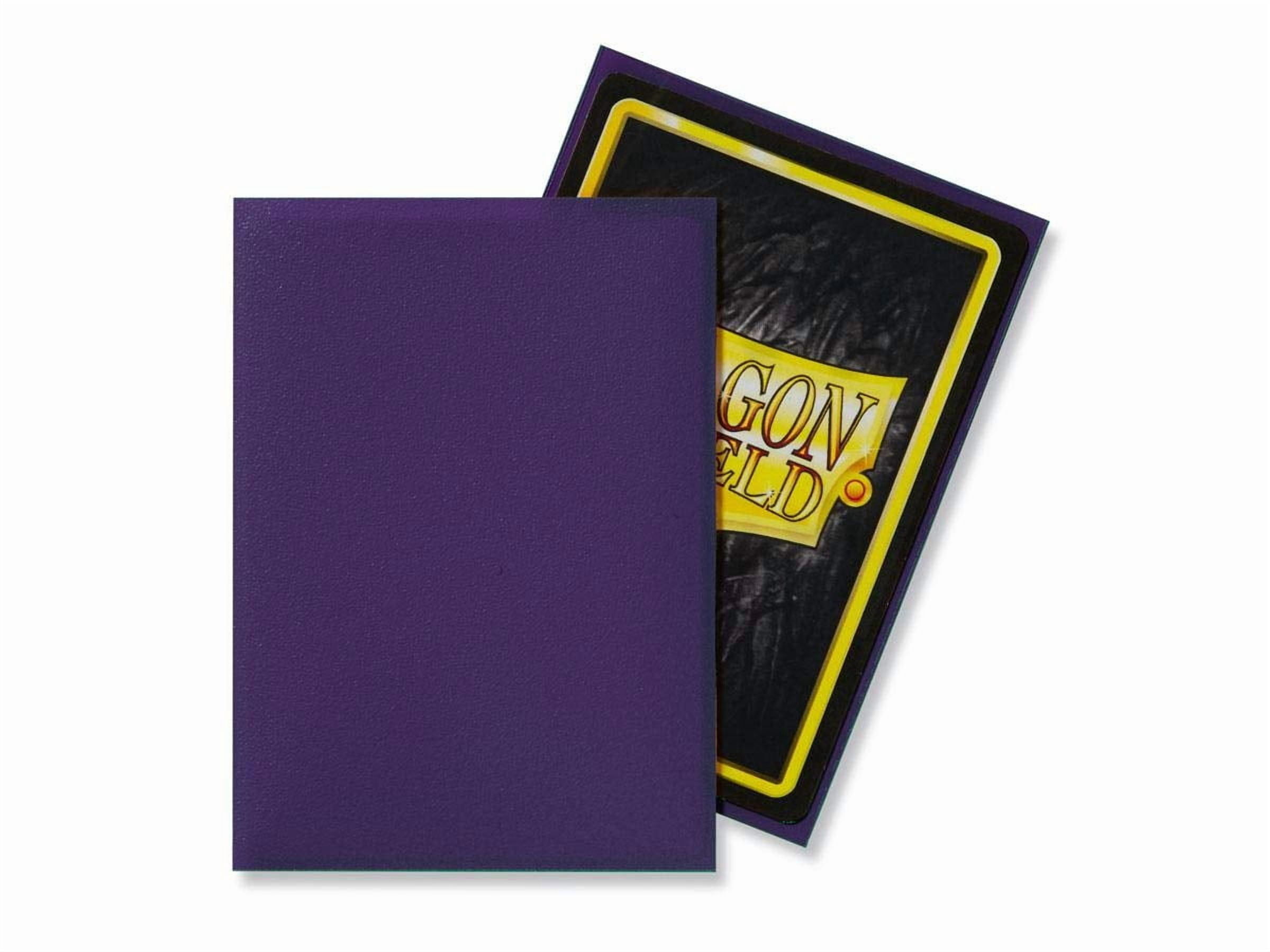 10 Packs Dragon Shield Matte Purple Standard Size 100 ct Card Sleeves Display Case