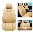 thumbnail image 3 of Maidao Car Seat Covers Leather for Cadillac for Escalade 1999-2000 5 Seats Waterproof Soft Front Rear Cushion Protector Beige, 3 of 8
