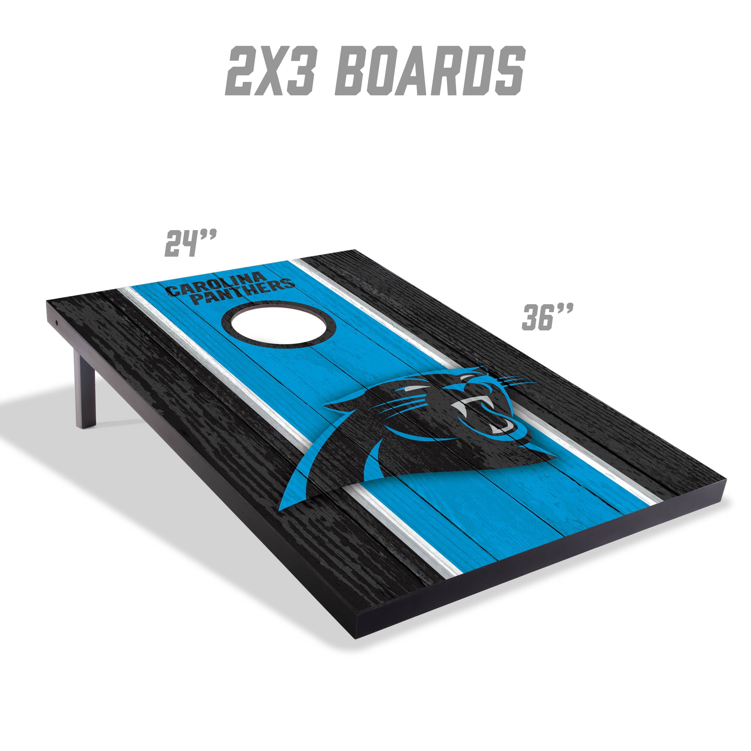 YouTheFan NFL Carolina Panthers 2' x 3' MDF Cornhole Game
