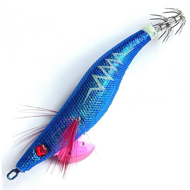 Señuelo de pesca luminoso de madera realista camarón calamar anzuelo Swimbait (estilo C) Ehuebsd Para estrenar