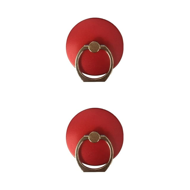 bedienty Universal Oval Cell Phone Holder 360 Degree Rotation Stand Kickstand Replacement for for Red 2Set